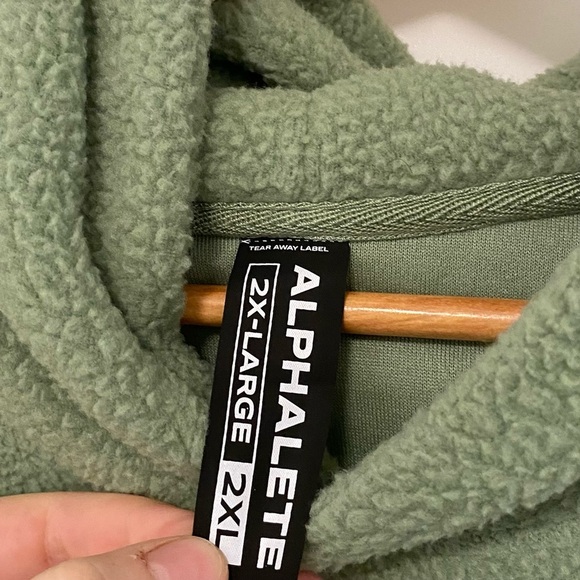 Alphalete Green Sherpa Lifestyle Hoodie - Picture 4 of 5